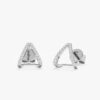 Diamond Arrow Huggie Studs - Image 2