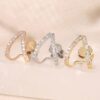 Diamond Arrow Huggie Studs - Image 3