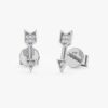 Diamond Arrow Stud Earrings - Image 2