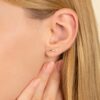 Diamond Arrow Stud Earrings - Image 3