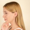 Diamond Arrow Stud Earrings - Image 6
