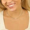 Diamond Bar Cuban Chain Necklace - Image 5