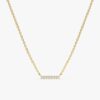 Diamond Bar Necklace