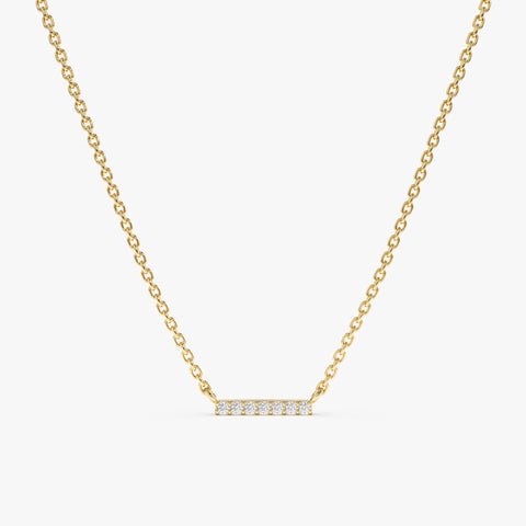 Diamond Bar Necklace