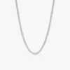 Diamond Bezel Cuban Chain Necklace - Image 2