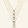 Diamond Bezel Necklace | Diamond Necklace | Diamond Necklace for women - Image 5