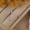 Diamond Butterfly Chain Studs - Image 3