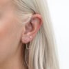 Diamond Butterfly Chain Studs - Image 6