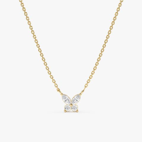 Diamond Butterfly Necklace