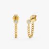 Diamond Chain Earrings