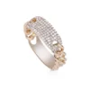 Chain link-inspired ring with a distinctive bold silhouette