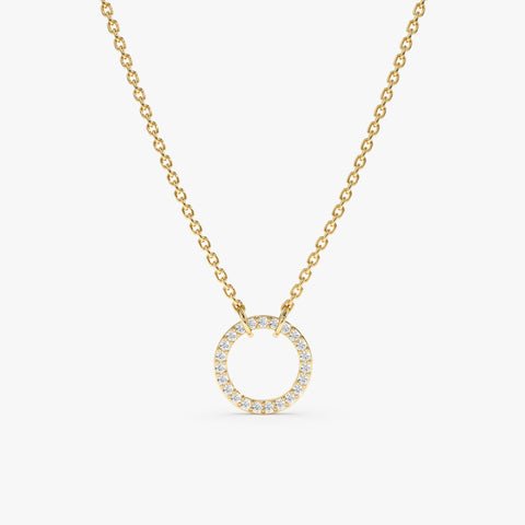 Diamond Circle Of Life Necklace