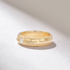 Classic ring with understated sparkle and refined low dome shape