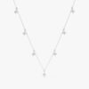 Diamond Clovers Drop Necklace - Image 2