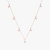 Diamond Clovers Drop Necklace - Image 3