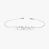 Diamond cluster bracelet featuring a cluster-set premium CZ diamond stone