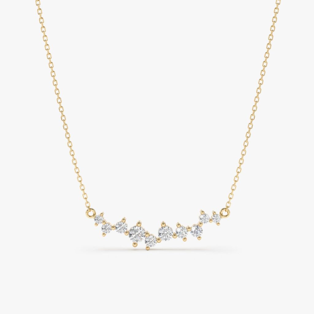 Diamond Cluster Necklace
