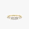 Diamond Cluster Ring with flower-like Premium CZ stones