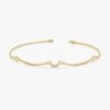 Diamond Crescent Moon Station Bracelet