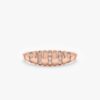 925 Sterling Silver Diamond Croissant Bubble Ring - Image 2