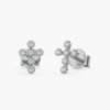 Diamond Cross Stud Earrings - Image 2