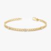 Diamond Cuban Chain Station Bracelet