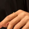 925 Sterling Silver wrap ring with a sculptural curved silhouette