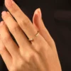 Sterling silver ring finished with thick gold plating