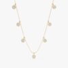 Diamond Disc Drop Necklace
