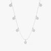 Diamond Disc Drop Necklace - Image 2