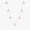 Diamond Disc Drop Necklace - Image 5