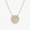 Diamond Disc Necklace