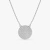 Diamond Disc Necklace - Image 2