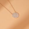 Diamond Disc Necklace - Image 3