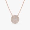 Diamond Disc Necklace - Image 5