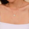 Diamond Disc Necklace - Image 6