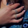 Diamond dome ring featuring premium CZ diamond stones and smooth styling