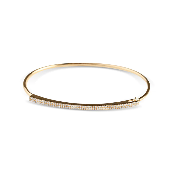 Diamond Double Bar Latch Bracelet