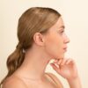 Diamond Drop Hoop Earrings - Image 7