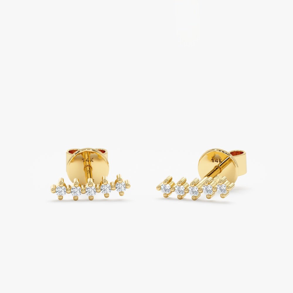 Diamond Ear Crawler Studs