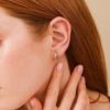 Diamond Edge Hoops - Image 5
