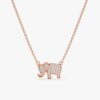 Diamond Elephant Necklace - Image 5