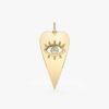 Diamond Eye Heart Charm