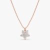 Diamond Flower Necklace - Image 3