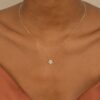 Diamond Flower Necklace - Image 4