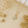 Diamond Flower Necklace - Image 5
