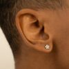 Diamond Flower Studs - Image 4