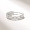 Diamond band ring with 4.25 mm top width
