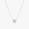Diamond Halo Pendant Necklace
