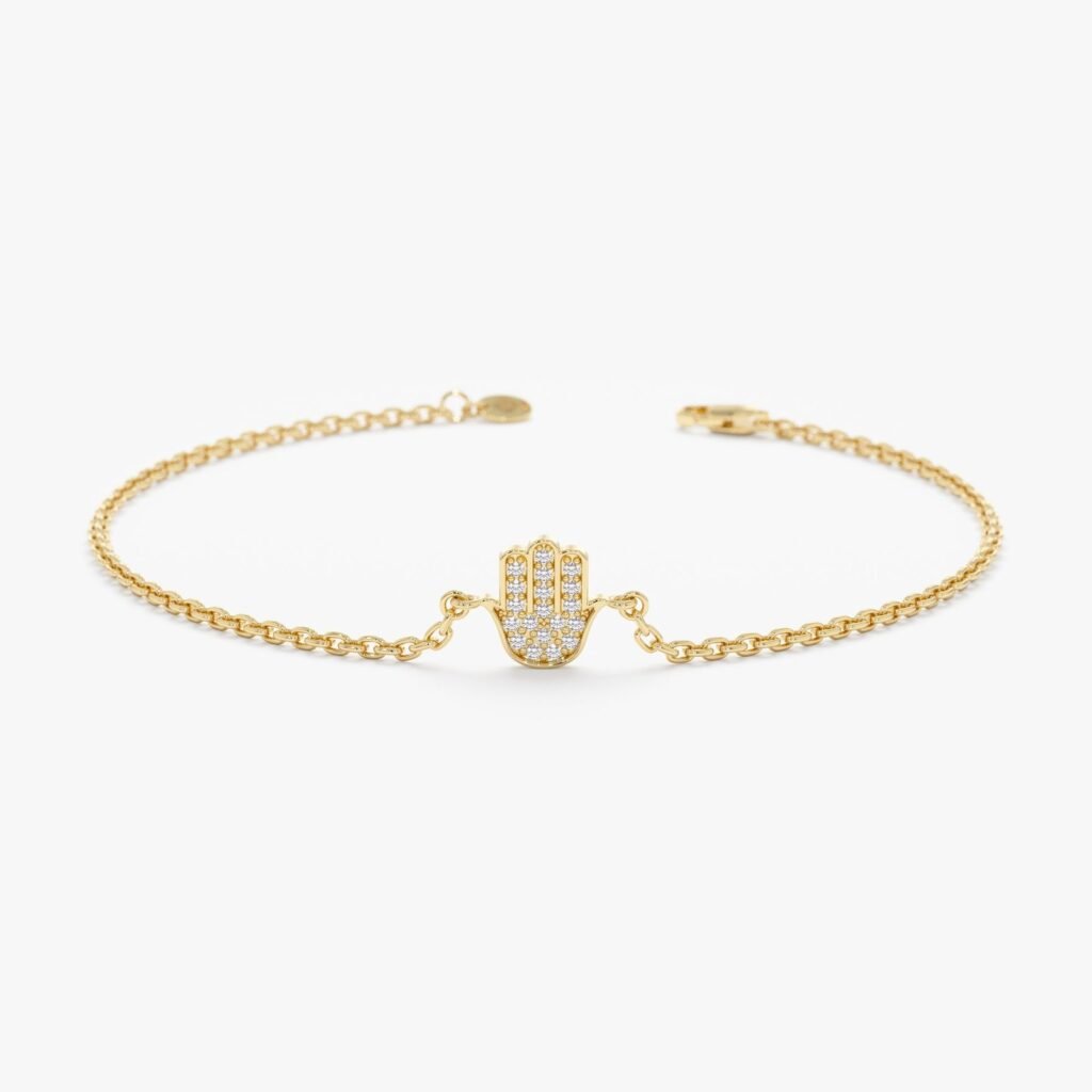 Diamond Hamsa Bracelet